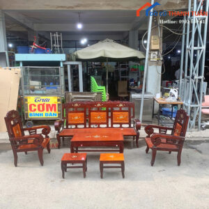 Bộ Salon Gỗ Cũ Kiểu Dáng Truyền Thống Giá Tốt