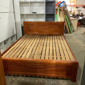 Giường Ngủ Cũ 1M6x2M Gỗ Tự Nhiên Chắc Chắn