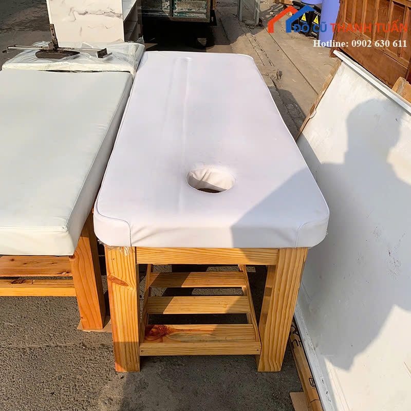 giuong-goi-3c-G1tr-1 Giường Massage Cũ Khung Gỗ Giá Rẻ (Nhiều Mẫu)