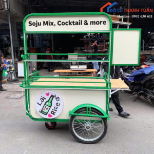 Quầy Take Away Cũ 1M6x1M8 Có Bánh Xe Tiện Lợi