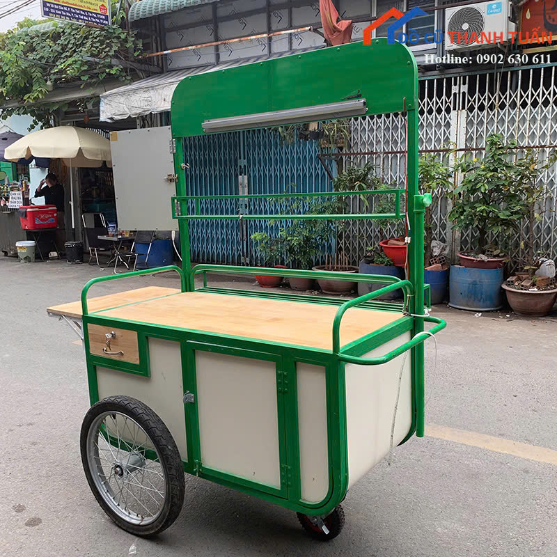 quay-takeaway-1m6x72x1m8-G3tr-4 Quầy Take Away Cũ 1M6x1M8 Có Bánh Xe Tiện Lợi