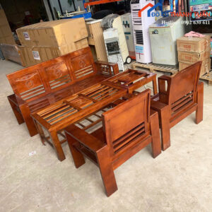Bộ Salon Gỗ Cũ 1M8x60CM Thiết Kế Chắn Chắn