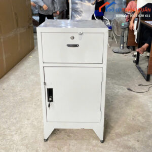 Tủ Hồ Sơ Cũ 90CMx45CM Màu Xám Thiết Kế 2 Ngăn