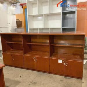 Tủ Hồ Sơ Cũ 2M45x1M1 Màu Nâu Nhiều Ngăn Tiện Lợi
