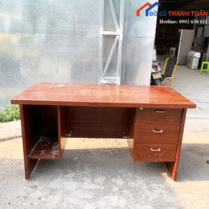 Bàn Làm Việc Cũ 1M4x70CM Màu Nâu Có Hộc Tiện Lợi