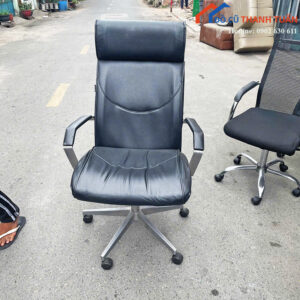 Ghế Giám Đốc Cũ Hòa Phát Bọc Da Chân Xoay Hiện Đại