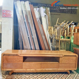 Kệ Tivi 2Mx40CM Vân Gỗ Kiểu Dáng Cổ Điển Mới 99%