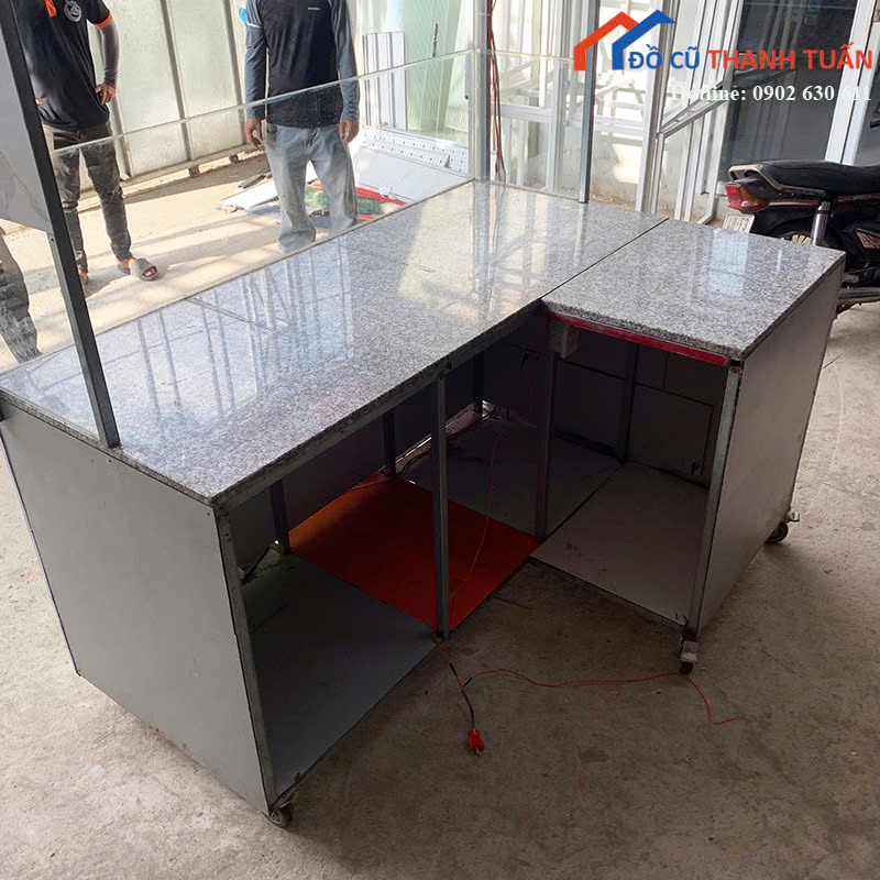 quay-ban-hang-cu-1m7x1m2-mat-da-goc-l-hien-dai-2 Quầy Bán Hàng Cũ 1M7x1M2 Mặt Đá Góc L Hiện Đại