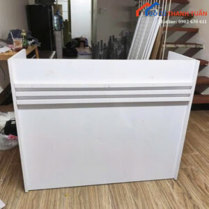 Quầy Lễ Tân Cũ 1M1x90CM Màu Trắng Có Hộc Tiện Lợi