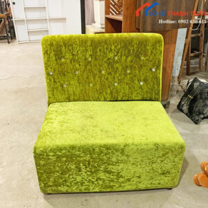 Sofa Cũ Bọc Đệm Màu Xanh Thiết Kế Nhỏ Gọn