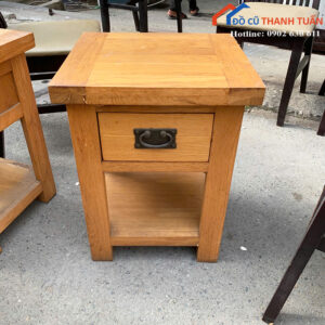 Tủ Đầu Giường Cũ Gỗ Sáng Có 1 Ngăn Kéo Nhỏ Gọn