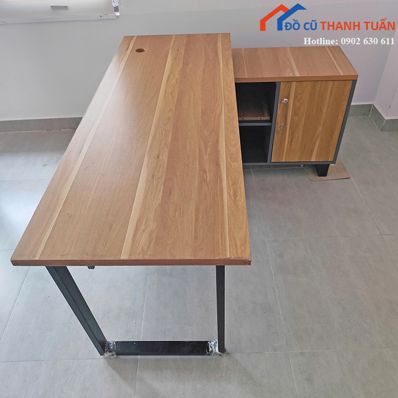 ban-giam-doc-cu-1m25x1m6-goc-l-van-go-phoi-nau-3 Bàn Giám Đốc Cũ 1M25x1M6 Góc L Vân Gỗ Phối Nâu