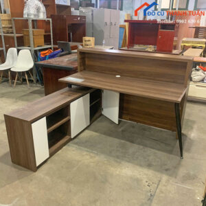 Bàn Giám Đốc Cũ 2M6x1M7 Thiết Kế Góc L Sang Trọng