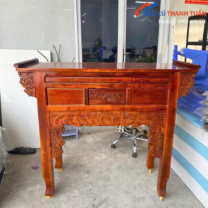 Bàn Thờ Gỗ Tràm 1M47 Màu Nâu Mới 99% (Nhiều Mẫu)