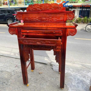 Bàn Thờ Gỗ Tràm 2 Tầng 1M27 Màu Nâu Mới 99%