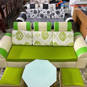 Bộ Sofa 3 Chỗ Thiết Kế Hoa Văn Mới 99% (Nhiều Mẫu)