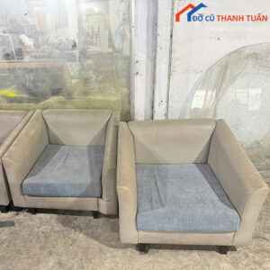 Ghế Sofa Cũ Bọc Vải Màu Xám Giá Hời
