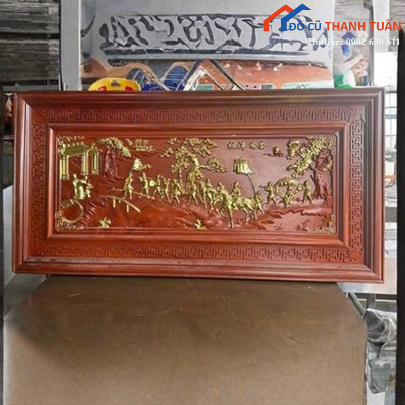tranh-go-treo-tuong-cham-khac-ti-mi-moi-99-nhieu-mau-5 Tranh Gỗ Treo Tường Chạm Khắc Tỉ Mỉ Mới 99% (Nhiều Mẫu)