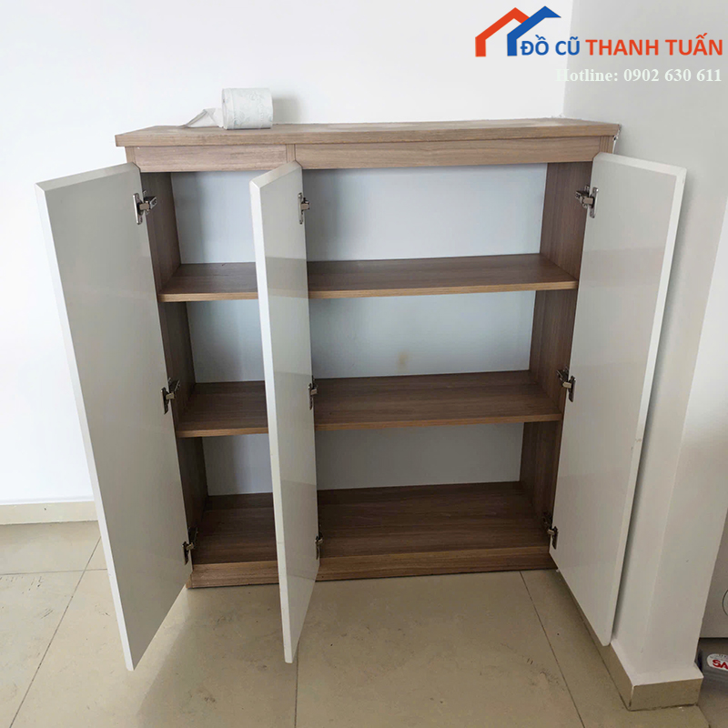 tu-giay-dep-cu-1m05x35cm-thiet-ke-3-canh-nhieu-ngan-2 Tủ Giày Dép Cũ 1M05x35CM Thiết Kế 3 Cánh Nhiều Ngăn