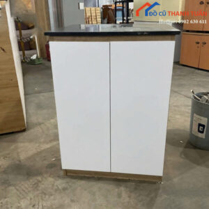 Tủ Hồ Sơ Cũ 2 Cánh Màu Trắng Phối Vân Gỗ
