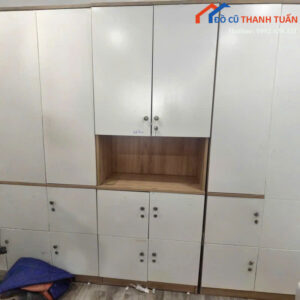 Tủ Hồ Sơ Cũ 2M05x78CM Vân Gỗ Phối Trắng