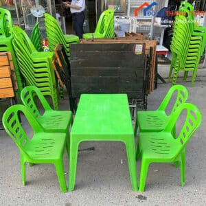 Bộ Bàn Ghế Nhựa Cũ Giá Rẻ Tiện Lợi Sử Dụng