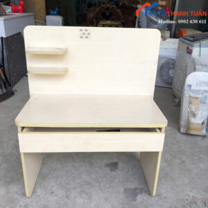 Bàn Học Sinh Cũ 1M15x95CM Có Hộc Chứa Đồ Tiện Lợi