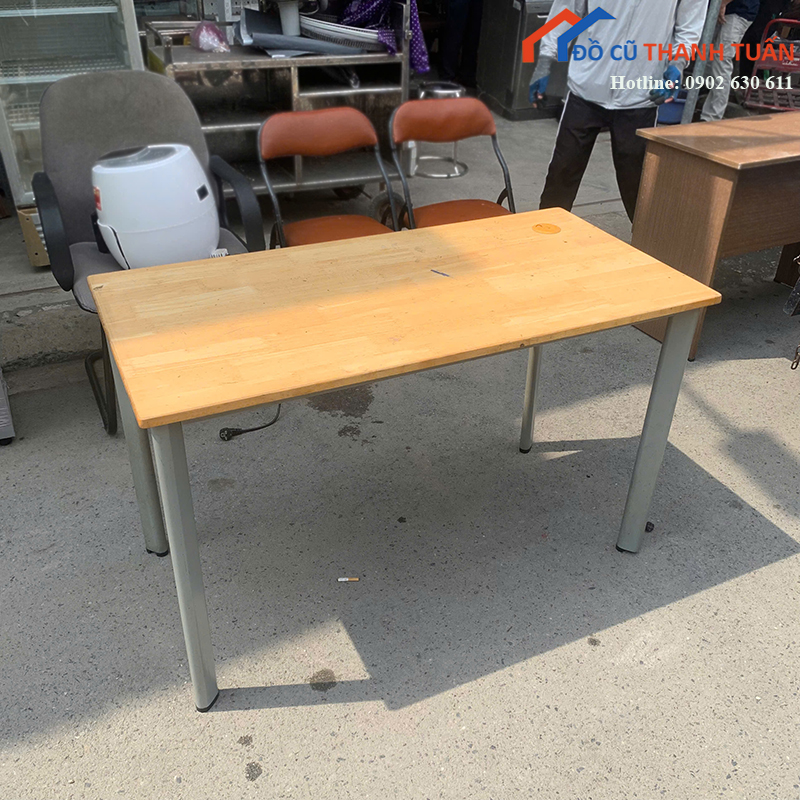 ban-lam-viec-cu-1m2x60cm-khung-sat-gia-re-2 Bàn Làm Việc Cũ 1M2x60CM Khung Sắt Giá Rẻ