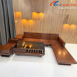 Bộ Salon Gỗ Cũ Phòng Khách Phong Cách Hiện Đại