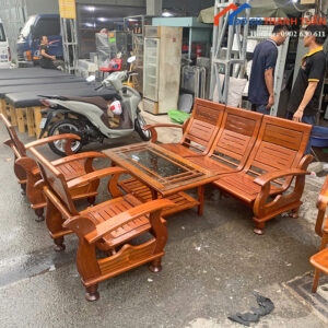 Bộ Salon Gỗ Xoan Đào Cũ Giá Tốt