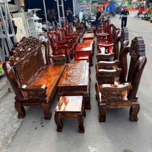 Bộ Salon Tay 12 Louis Chạm Khắc Cao Cấp Mới 99%