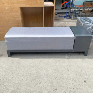 Ghế Sofa Cũ 1M6x45CM Bọc Vải Màu Xám Sang Trọng