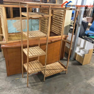 Kệ Gỗ Treo Quần Áo Cũ Nhiều Tầng Tiện Dụng