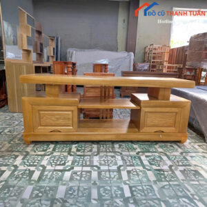 Kệ Tivi Gỗ Sồi Màu Lau Hương Sang Trọng Mới 99%