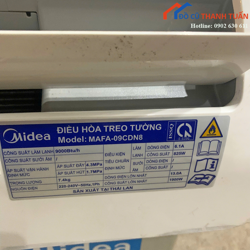 may-lanh-cu-midea-inverter-1hp-tiet-kiem-dien-2 Máy Lạnh Cũ Midea Inverter 1HP Tiết Kiệm Điện