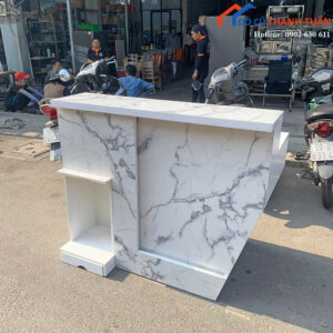Quầy Lễ Tân Cũ Vân Mây Thiết Kế Độc Đáo Giá Tốt