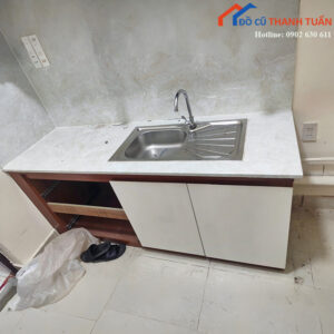 Tủ Bếp Cũ 1M83x80CM Mặt Đá Hiện Đại Tiện Lợi