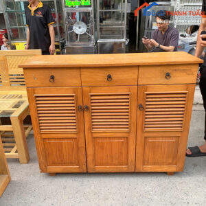 Tủ Giày Cũ Gỗ Tự Nhiên Có Ngăn Kéo Trên Giá Rẻ