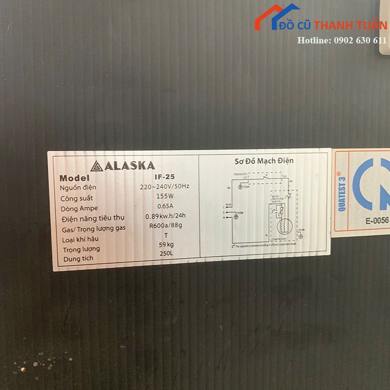 tu-dong-alaska-cu-250l-tiet-kiem-dien-2 Tủ Đông Alaska Cũ 250L Tiết Kiệm Điện