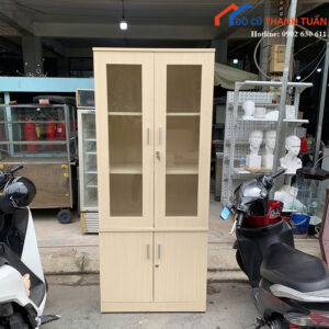 Tủ Hồ Sơ Cũ 1M9x80CM Cửa Kính 2 Cánh Giá Tốt