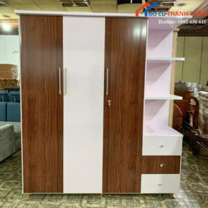 Tủ Quần Áo Nhựa 1M6x1M85 3 Cánh Mới 99%