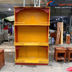 Tủ Thờ Cũ 1M35x72CM Phong Cách Cổ Điển Đẹp Mắt