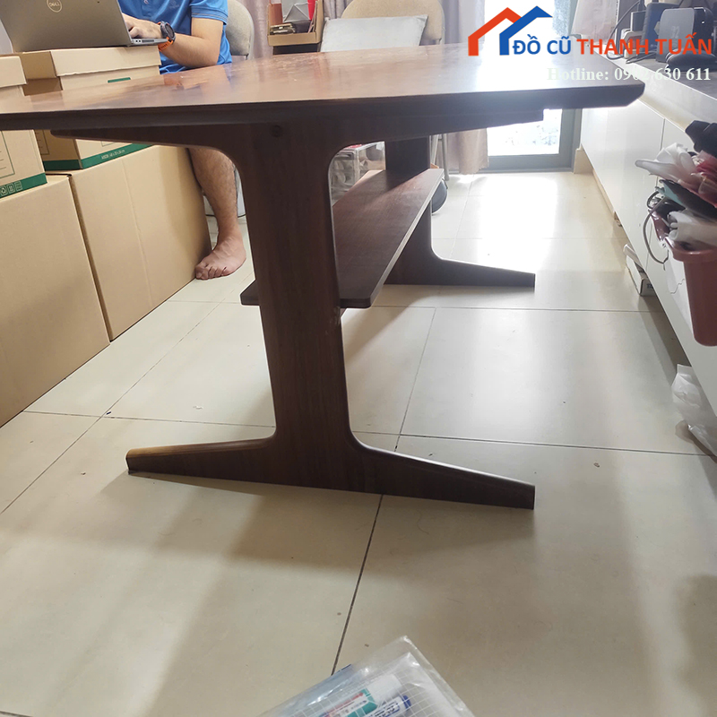 ban-go-cu-1m3x80cm-mat-lon-chan-chac-chan-2 Bàn Gỗ Cũ 1M3x80CM Mặt Lớn Chân Chắc Chắn