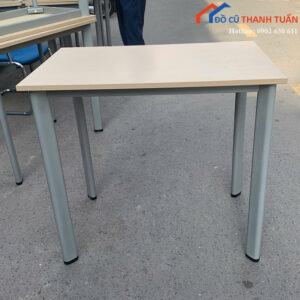 Bàn Học Cũ 80CMx50CM Chân Sắt Mặt Gỗ Bền Đẹp