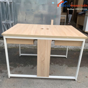 Bàn Làm Việc Cũ 1M2x60CM Có Hộc Đựng Hai Bên
