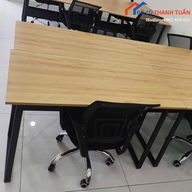 ban-lam-viec-cu-1m2x60cm-mat-go-trang-hien-dai-2-3 Bàn Làm Việc Cũ 1M2x60CM Mặt Gỗ Trắng Hiện Đại