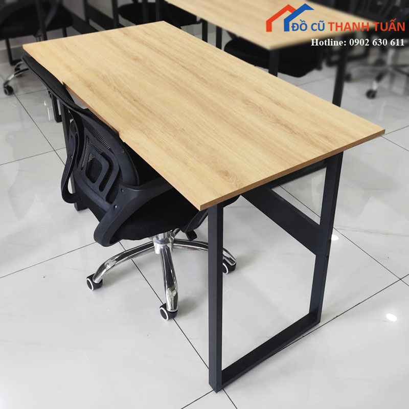 ban-lam-viec-cu-1m2x60cm-mat-go-trang-hien-dai-4 Bàn Làm Việc Cũ 1M2x60CM Mặt Gỗ Trắng Hiện Đại