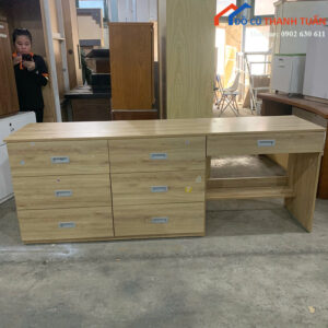 Bàn Làm Việc Cũ 2M02 Kèm Tủ Hộc Nhiều Ngăn