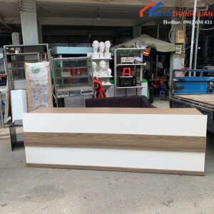 Bàn Quầy Cũ 2M4 Thiết Kế Ngang Gọn Đẹp - QC45