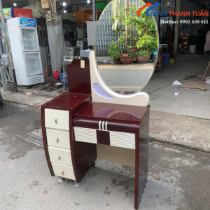 Bàn Trang Điểm Cũ Màu Đỏ Đô Phối Trắng Sang Trọng Giá Tốt